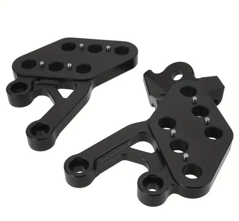 SURRON CNC Adjustable Foot Peg Brackets black