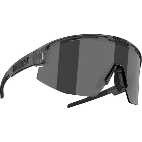 Bliz Matrix Crystal Black Frame Smoke and Silver Mirror Lens