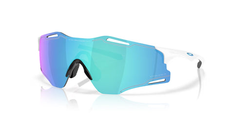 Cybr Zero Polished White Frame Prizm Sapphire Lens