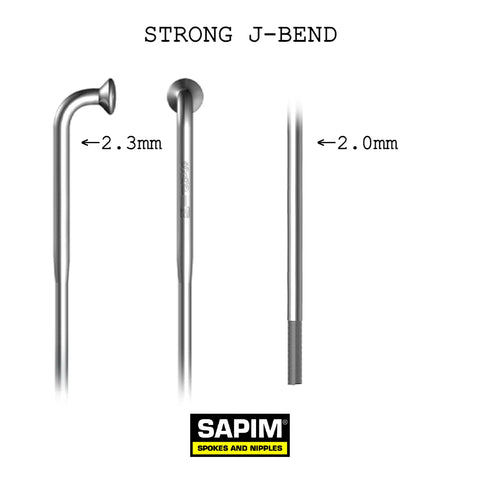 SAPIM Strong Butted J-Bend Spoke