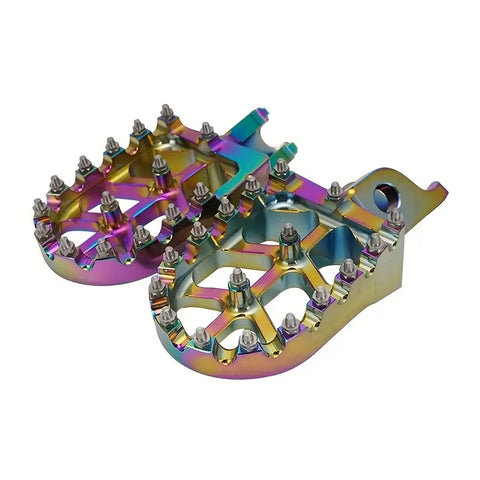 SURRON Light Bee X JFG Racing CNC Quench 7075 Aluminium Alloy Pedal Rests Burn Blue