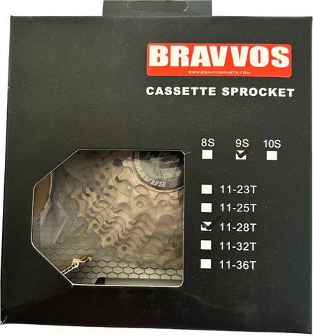 CASSETTE BRAVVOS 9SPD PRO 11-28T HR9