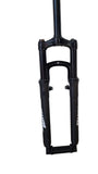 FORK 29 SUSPENSION MTB 28.6mm TREADLESS STRAIGHT 250MM STEERER ADJUSTABLE+LOCKOUT DISC BRAKE BLACK
