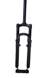 FORK 29 SUSPENSION MTB 28.6mm TREADLESS STRAIGHT 250MM STEERER ADJUSTABLE+LOCKOUT DISC BRAKE BLACK