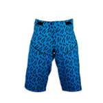 DUSTY GEAR Shorts Ladies Blue Leopard Print
