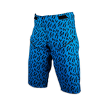 DUSTY GEAR Shorts Ladies Blue Leopard Print
