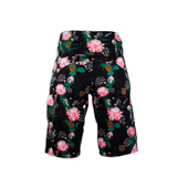 DUSTY GEAR Shorts Ladies Black and Pink Protea Print