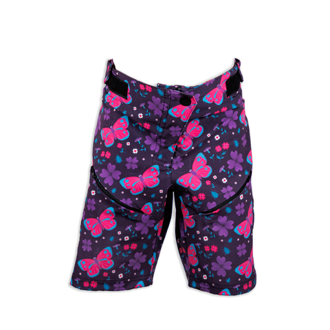 DUSTY GEAR Shorts Kids Pink Butterfly Print