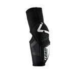 Ultimate junior rider protection with the LEATT Elbow Guard 3DF Hybrid Junior. Premium comfort and CE-certified protection with hard-shell lower arm and soft 3DF impact foam elbow. Featuring improved sliding surface, ventilation, and silicone-coated X-strap. Total Leatt® protection score of 13 points. Ride confidently with this ultimate junior elbow guard. Get yours today!